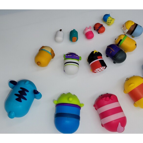 Tsum Tsum Vinyl Figure Lot of 18 Disney Mini Small Large Perry Mickey Lady Hiro - Picture 8 of 13
